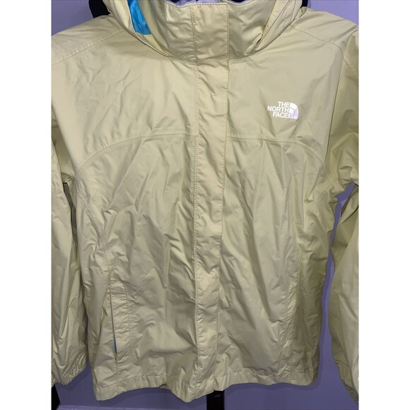 The North Face Girl's HyVent Yellow Waterproof Raincoat Hooded Jacket XL (18) - Picture 3 of 10